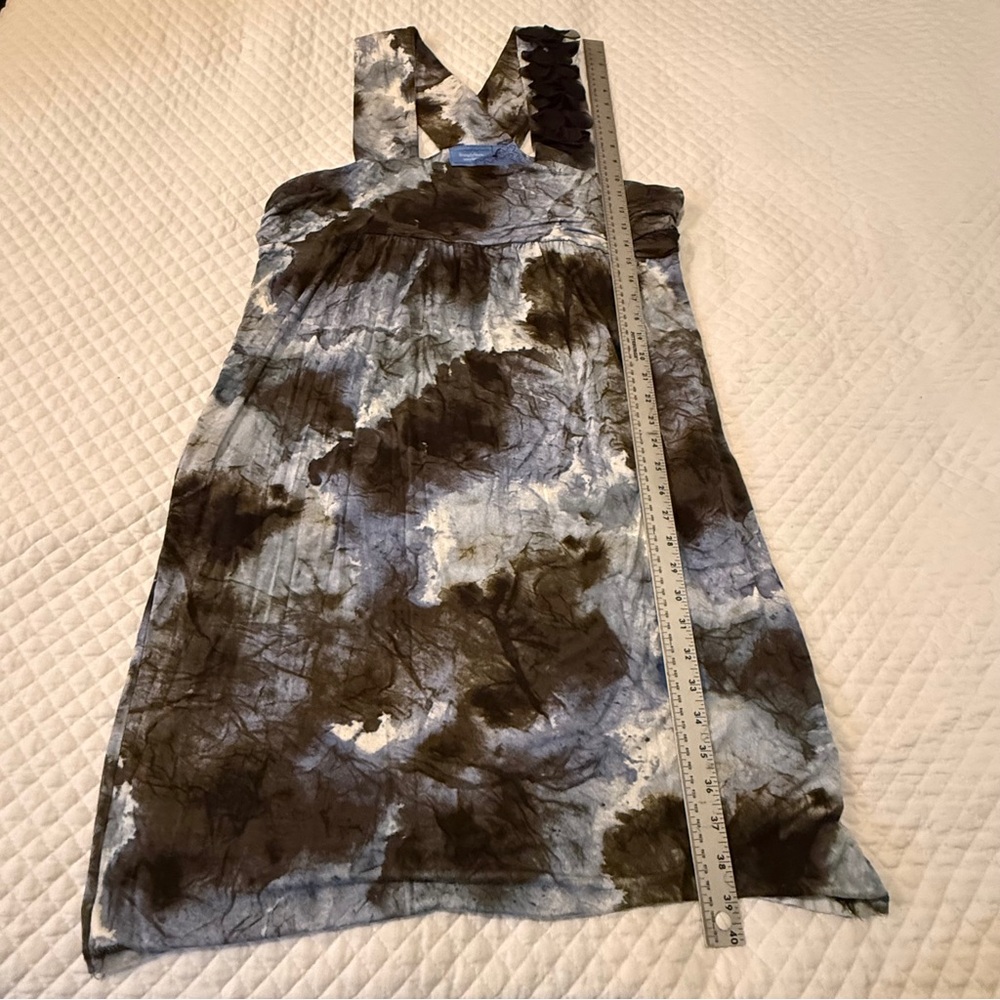 New with tags! Simply Vera Vera Wang Blue and Brown Tie-dye Dress - Picture 14 of 14